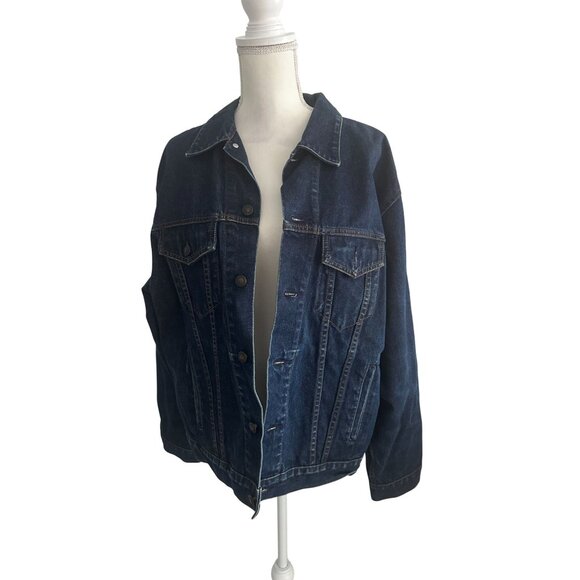 GAP Women's Blue Jeans Denim Jacket Size Large - Picture 5 of 5